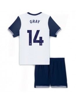 Tottenham Hotspur Archie Gray #14 Heimtrikotsatz für Kinder 2024-25 Kurzarm (+ Kurze Hosen)